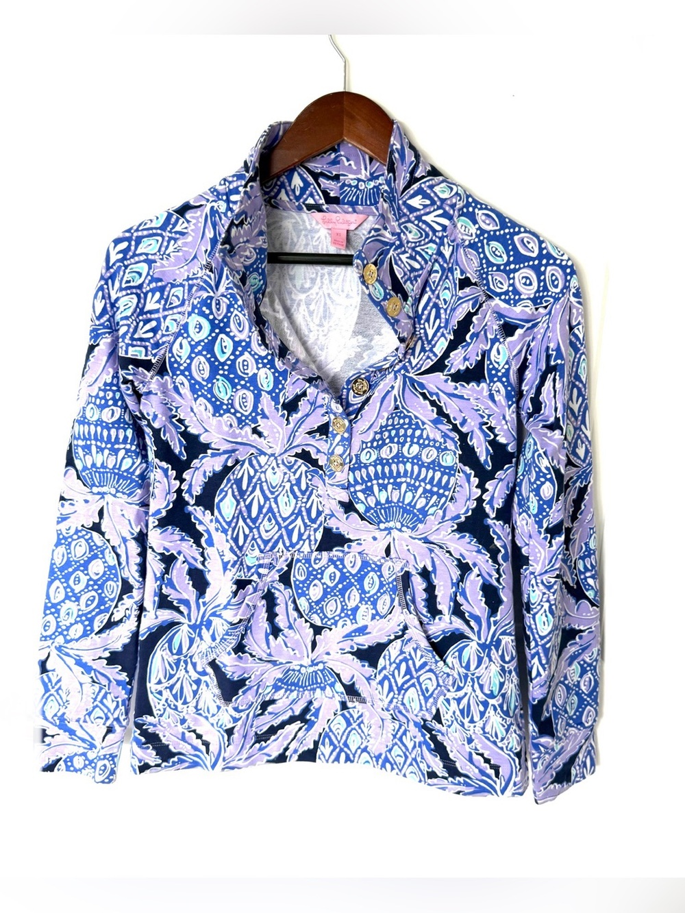 Lilly Pulitzer Skipper Popover Lilac Verban Coco Safari